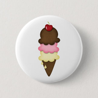 ice cream cone pinback button