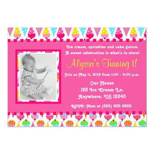 Ice Cream Cone Invitations 10