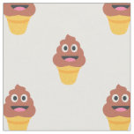 ice cream cone poo emoji fabric