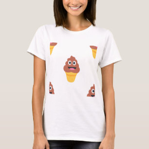 ice cream cone poo emoji T-Shirt