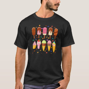 Ice Cream Cone   Popsicle Ice Lolly Summer T-Shirt