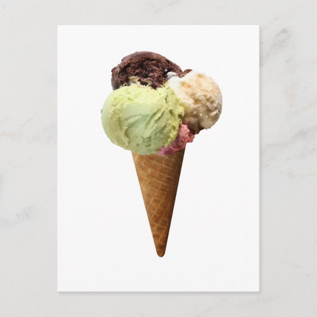 Ice Cream Cone Postcard (Front)