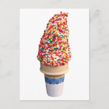 Ice Cream Cone Postcard by CarriesCamera at Zazzle