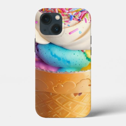 Ice Cream Cone Sprinkles iPhone 13 Mini Case