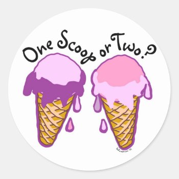 Ice Cream Cone Stickers by imagefactory at Zazzle