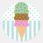 Ice Cream Cone Stickers