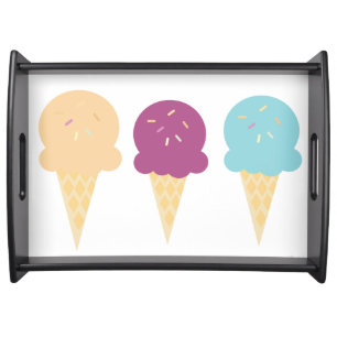 Ice Cream Cone Summer Serving Tray