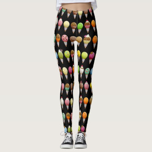 Ice Cream Cone Sweet Flavored Leggings