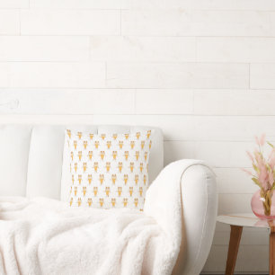 ice cream cone throw pillow