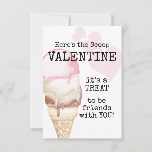 Ice Cream Cone Valentine