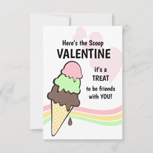 Ice Cream Cone Valentine