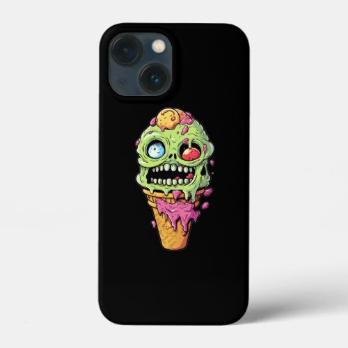 ice_cream_cone_with_little_monster_collection 1 iPhone 13 mini case