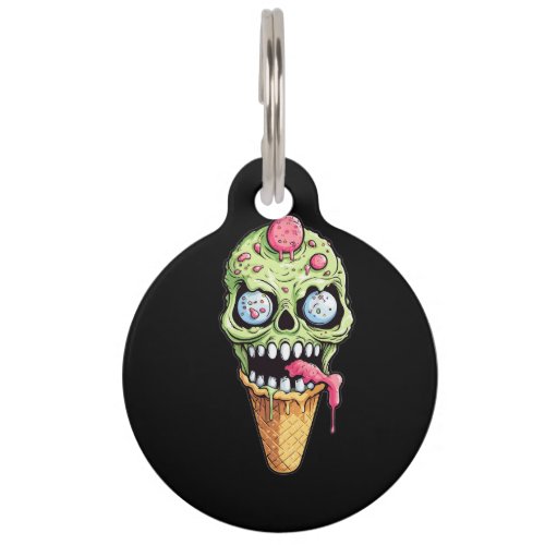 ice_cream_cone_with_little_monster_collection 3 pet ID tag