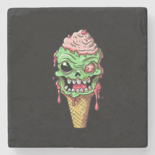 ice_cream_cone_with_little_monster_collection 5 stone coaster