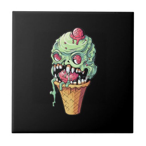 ice_cream_cone_with_little_monster_collection6 ceramic tile