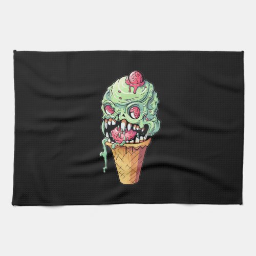 ice_cream_cone_with_little_monster_collection6 kitchen towel