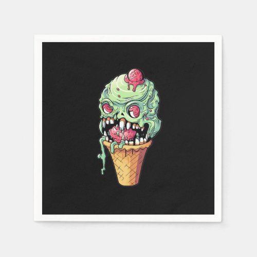 ice_cream_cone_with_little_monster_collection6 napkins
