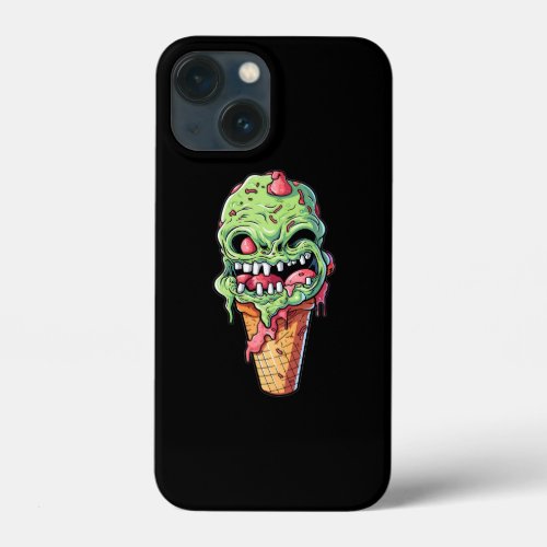 ice_cream_cone_with_little_monster_collection7 iPhone 13 mini case