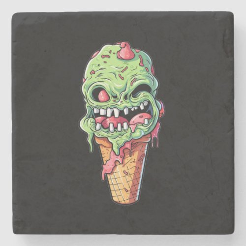ice_cream_cone_with_little_monster_collection7 stone coaster
