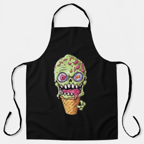 ice_cream_cone_with_little_monster_collection apron
