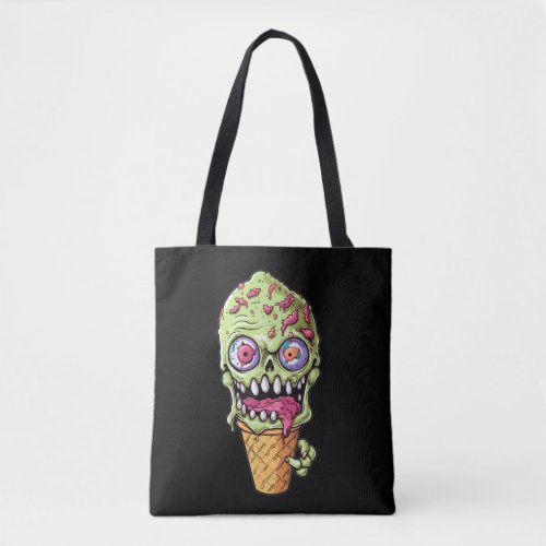 ice_cream_cone_with_little_monster_collection tote bag