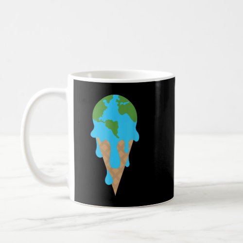 Ice Cream Cone World Melt Earth Day 2020 Teacher  Coffee Mug