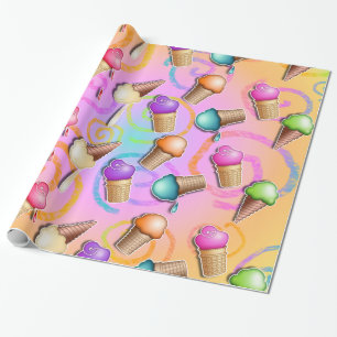 ICE CREAM CONE WRAPPING PAPER