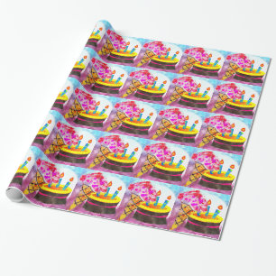 Ice Cream Cone Wrapping Paper