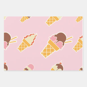 Ice Cream Cone Wrapping Paper