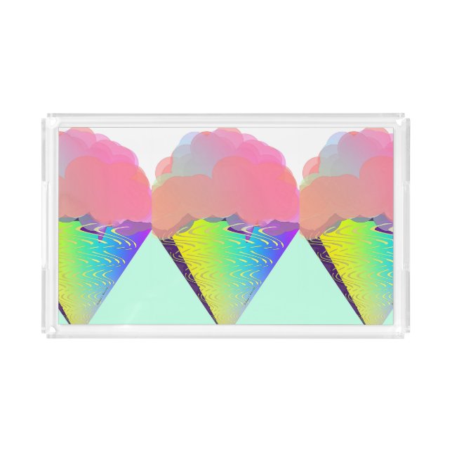 ICE CREAM CONES ACRYLIC TRAY (Front)