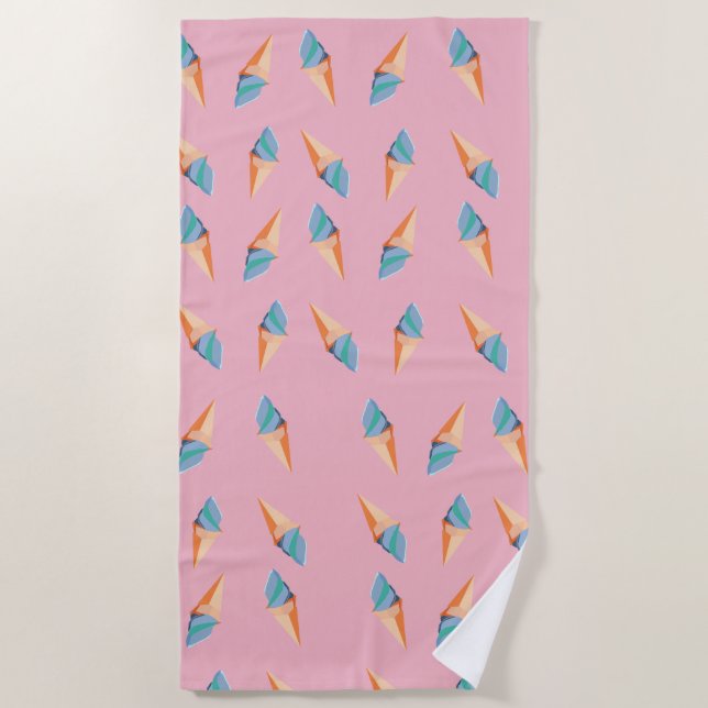 Ice cream cones Beach Towel (Front)