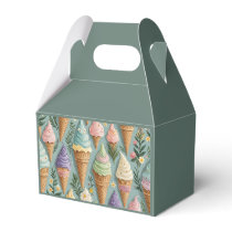 Ice Cream Cones Birthday Favor Boxes