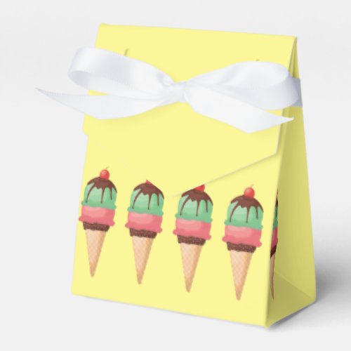 Ice Cream Cones Favor Boxes