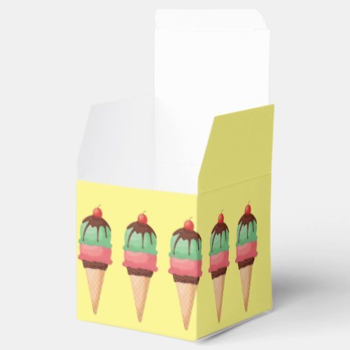 Ice Cream Cones Favor Boxes