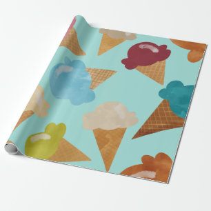 Ice Cream Cones for Days Wrapping Paper
