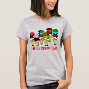 Ice Cream Cones For Ice Cream Day T-Shirt