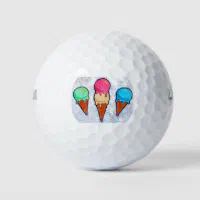 Ice Cream Cone Golf Balls, Zazzle