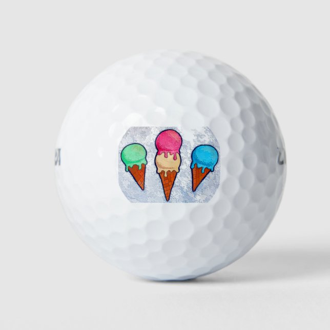 Ice Cream Cones Golf Balls (Front)