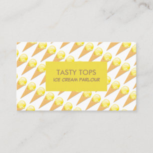 Ice Cream Cones, Ice Cream Parlour Business Card
