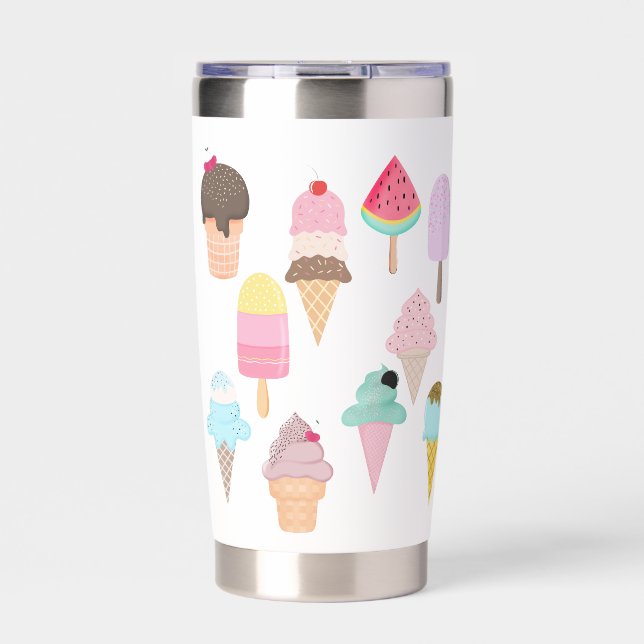 Ice-Cream Cones Insulated Tumbler (Front)