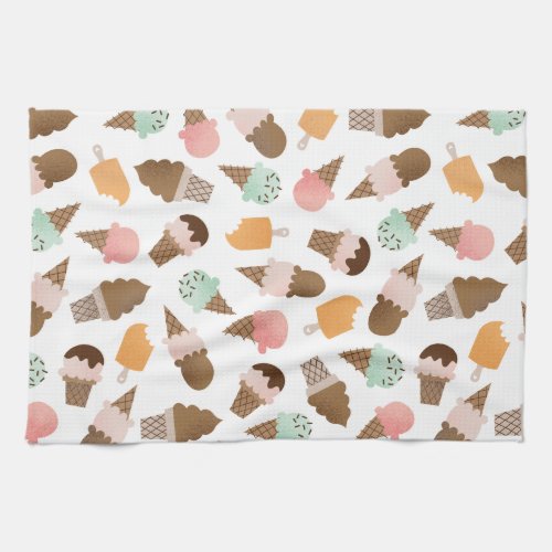 Ice Cream Cones Kitchen Towel