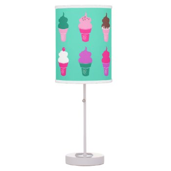 Ice Cream Cones Lamp by ComicDaisy at Zazzle