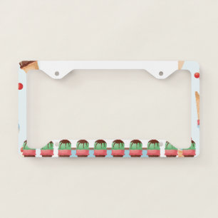 Ice Cream Cones License Plate Frame