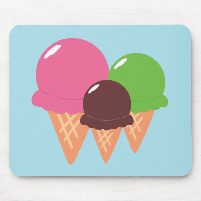 Ice Cream Cones Mouse Pad (Front)