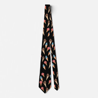 Ice cream cones neck tie