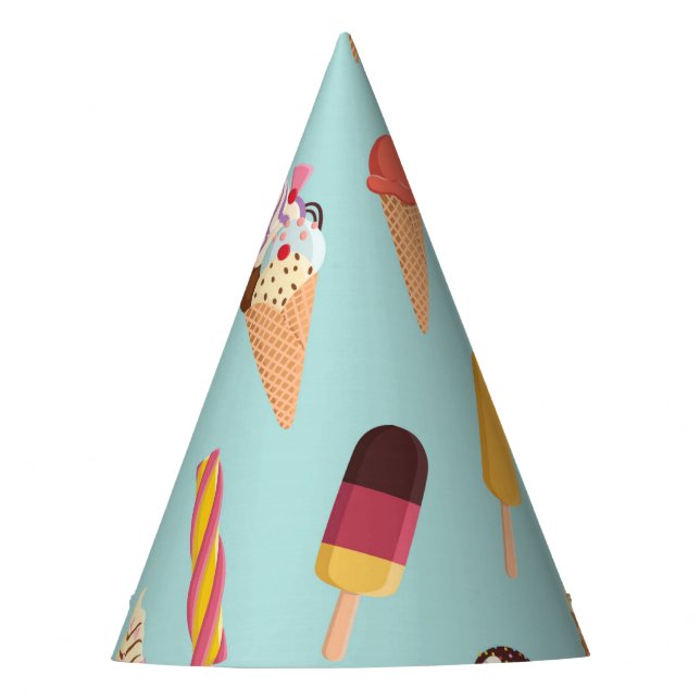 Ice cream cones party hat (Front)