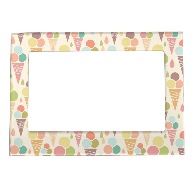 Ice cream cones pattern magnetic frame (Front)