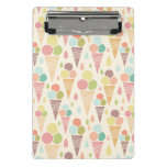 Ice cream cones pattern mini clipboard