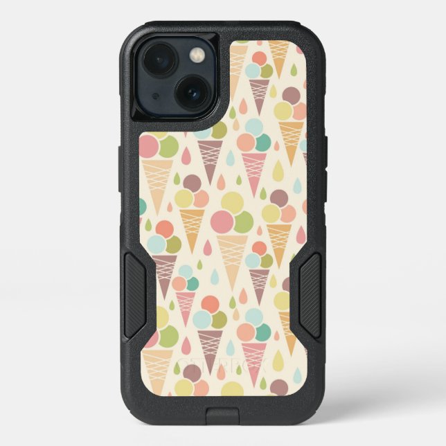 Ice cream cones pattern otterbox iPhone case (Back)