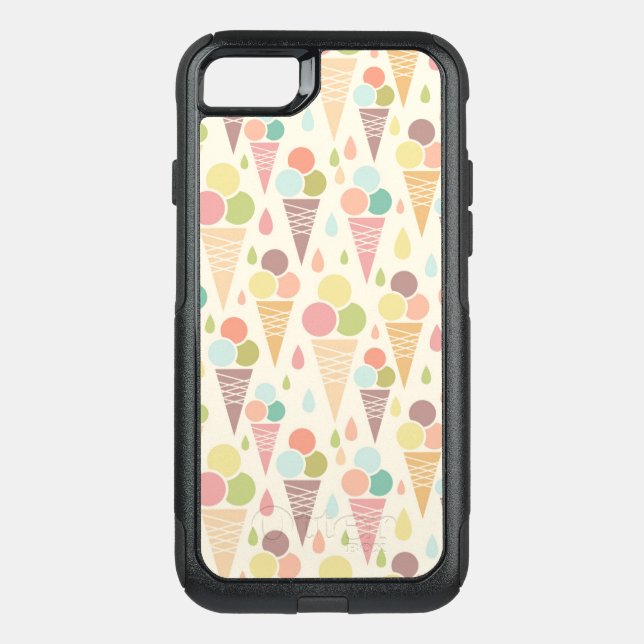 Ice cream cones pattern otterbox iPhone case (Back)